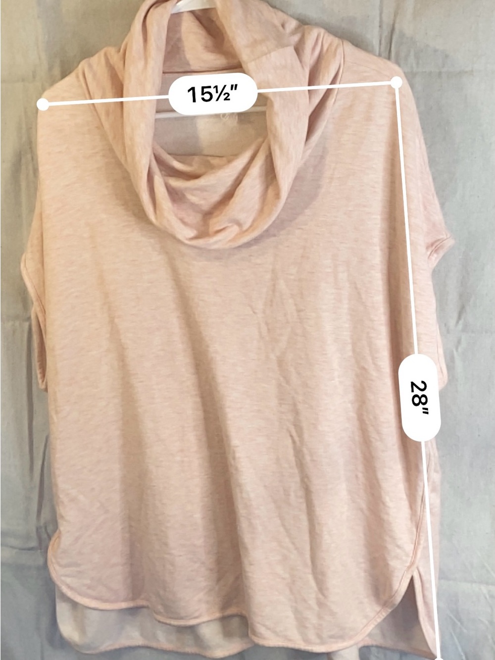 LOFT Blush Cowl Neck Lightweight Sweater - Picture 8 of 8